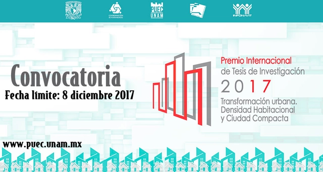 Convocatoria al Premio Internacional de Tesis de Investigación 2017 "Transformación urbana. Densidad Habitacional y Ciudad Compacta"  - Imagen Principal