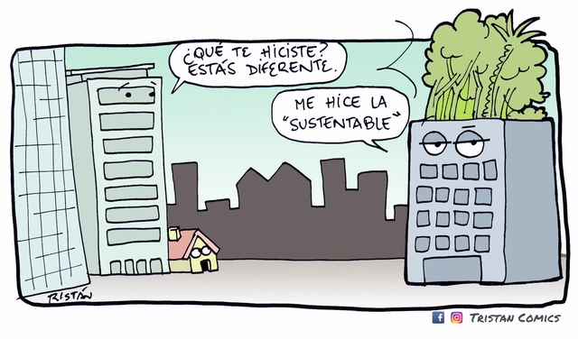 La arquitectura 'sustentable' de las terrazas verdes en 5 tiras cómicas, por Tristán Comics - Imagen Principal