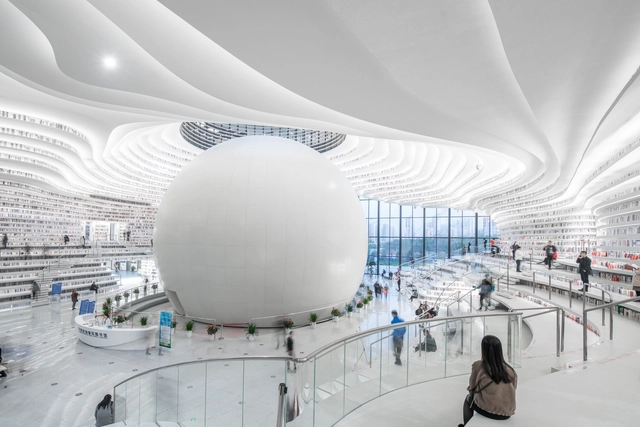 天津滨海图书馆  / MVRDV + 天津市城市规划设计研究院 - 图书馆
