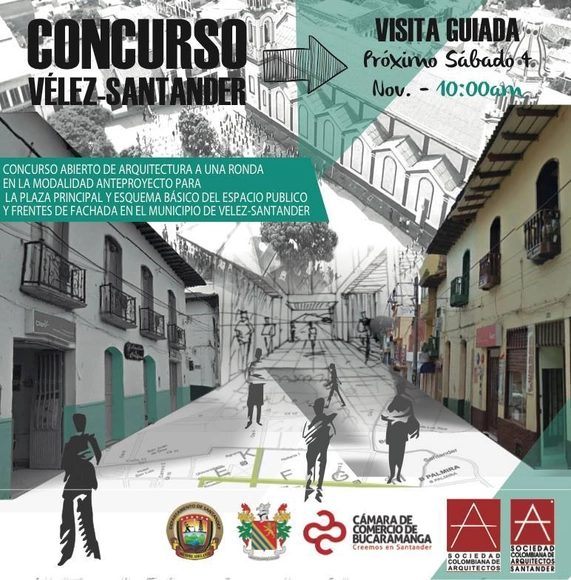 Concurso abierto de anteproyecto para la plaza principal y espacio público en Vélez, Santander - Imagen Principal