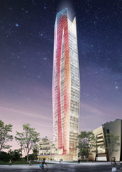 Elizabeth de Portzamparc é selecionada para construir o Taichung Intelligence Operation Center em Taiwan - Imagem de Destaque