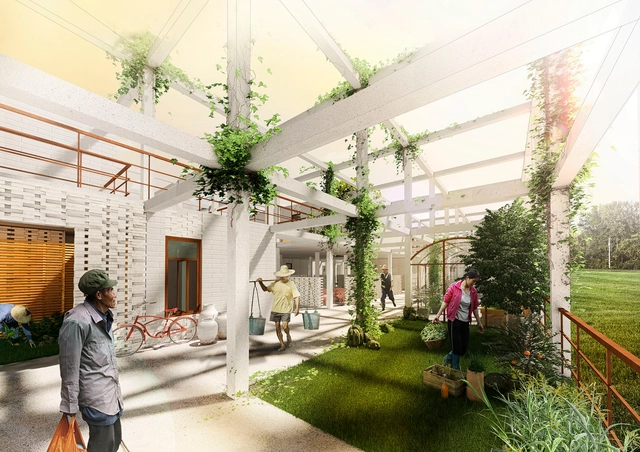 Equipe brasileira recebe menção honrosa em concurso internacional de ideias para habitação social na China - Imagem de Destaque