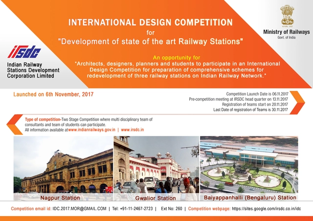 International Design Competition for Regeneration of 3 Railway Stations in India - Featured Image