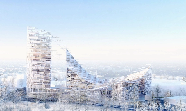 Sou Fujimoto Architects y AWAA ganan concurso para diseñar la Torre Delta en Bruselas - Imagen Principal