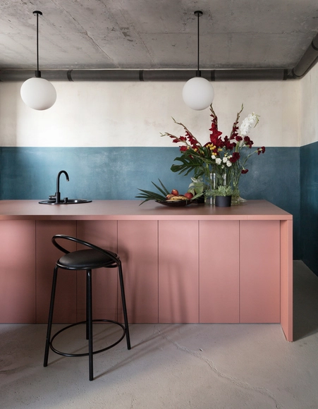 Studio11 Minsk Office / Studio11 - Interior Photography, Offices Interiors, Kitchen, Table, Countertop, Lighting