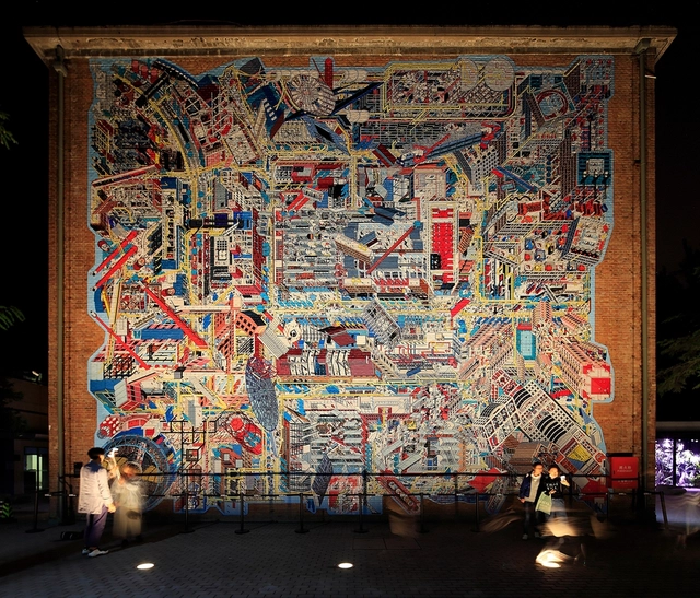 798 Panoramic Mural by Drawing Architecture Studio - Films & Architecture