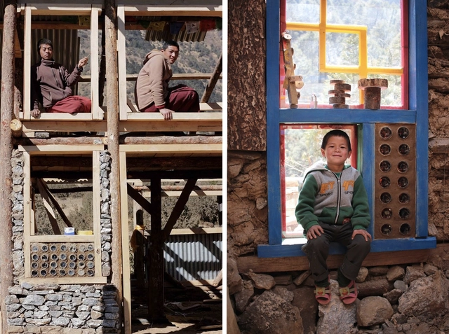 Cómo reconstruir una escuela con un sistema solar pasivo: madera, zinc, adobe, piedras y botellas de vidrio - Sustentabilidad
