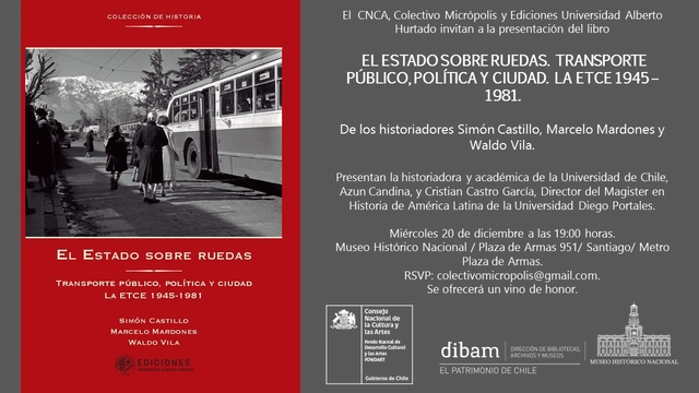 Lanzamiento del libro 'El Estado sobre ruedas. Transporte público, política y ciudad. La ETCE 1945-1981' - Imagen Principal