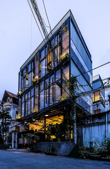 Serene House HCMC / Module K - Houses, Facade, Stairs