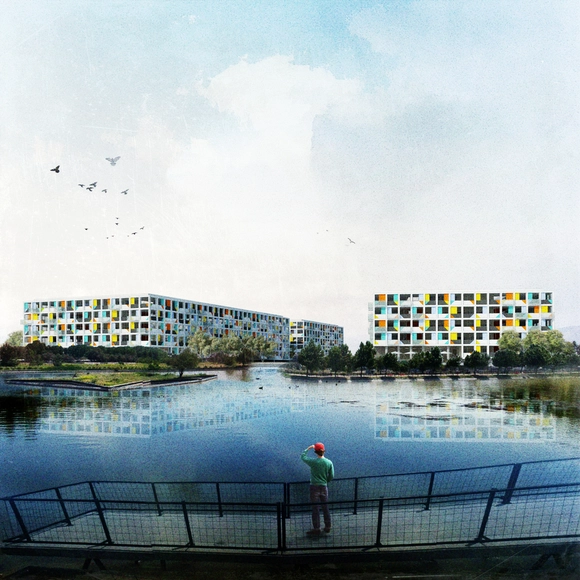 CC+RR gana concurso de proyecto residencial de integración social en la Ciudad Parque Bicentenario en Chile - Vivienda Colectiva, Cierros