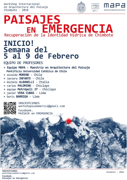 Workshop. PAISAJES EN EMERGENCIA. Recuperación de la Identidad Hídrica de Chimbote - Imagen Principal