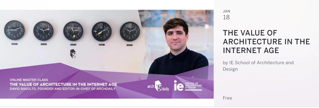 Charla online con David Basulto: The Value of Architecture in the Internet Age - Imagen Principal