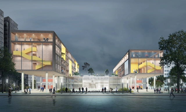FP Arquitectura gana concurso para diseñar El Camino, nueva unidad operativa en Bogotá - Fachada