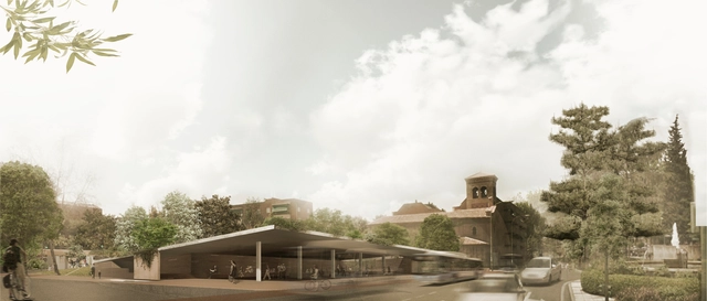 Conoce el proyecto ganador de la remodelación de la Plaza de los Misterios en Madrid - Plaza, Fachada