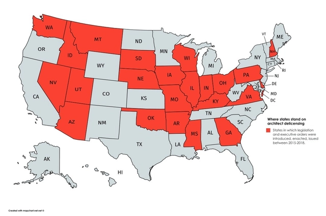 AIA Responds to Actions Taken by 25 States to Reduce Architectural Licensure Requirements  - Featured Image