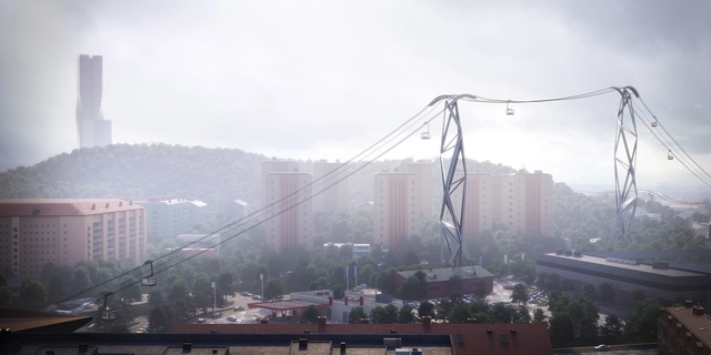 UNStudio Selected to Design New Cable Car in Gothenburg - Featured Image