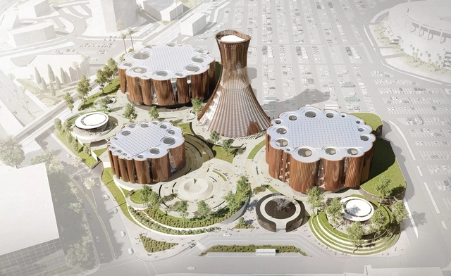 Anaheim Performing Arts Center / SPF: architects - Facade