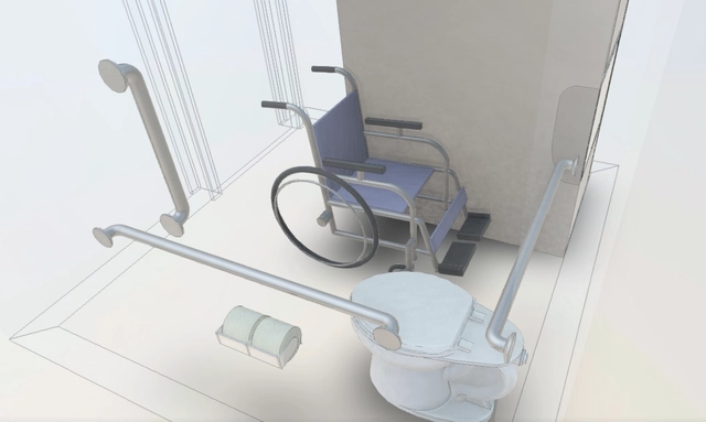 ¿Cómo diseñar un baño de accesibilidad universal? Descarga este ejemplo básico modelado en Revit - Sustentabilidad