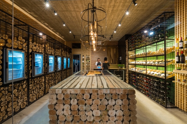 Casa de Comidas PONTE VECCHIO / EFEEME arquitectos  - Remodelaciones, Puerta, Fijación Vigas