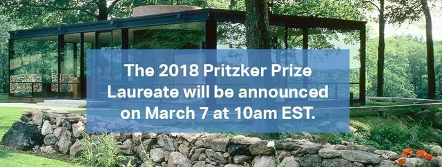 2018 Pritzker Prize To Be Announced March 7th - Featured Image