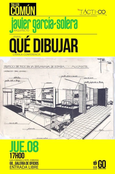 Conferencia '(Para) qué dibujar' de Javier García Solera en GO Galería de Oficios - Imagen Principal