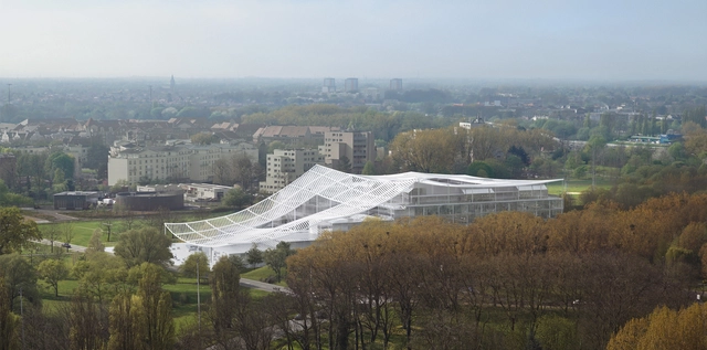 Sou Fujimoto and Coldefy & Associés Propose a Sweeping Canopy for French Court House - Featured Image