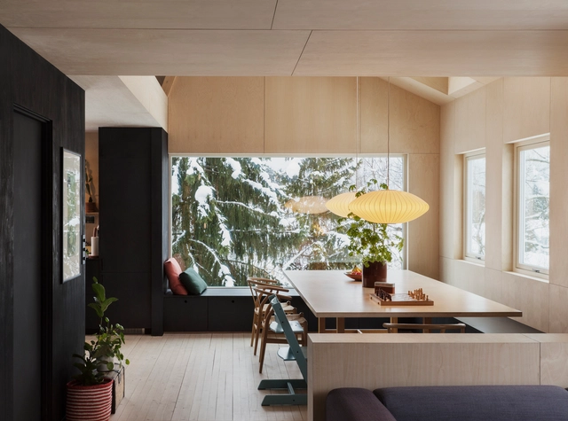 House of Many-Worlds / Austigard Arkitektur - Houses, Kitchen, Beam, Table, Chair
