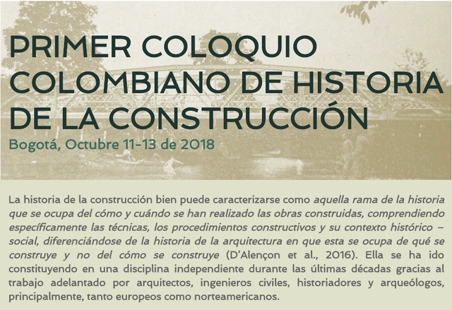 Primer coloquio colombiano de historia de la construcción - Imagen Principal