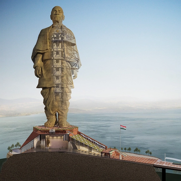 Continúa la construcción de la estatua más alta del mundo en la India - Imagen Principal