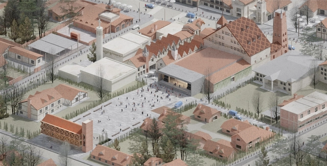 El festejo del lugar de encuentro: conoce el primer premio del concurso para revitalizar el área central de Villa General Belgrano - Fachada