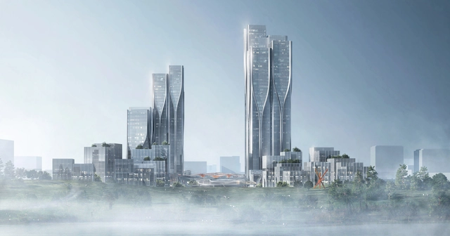 Aedas 将在成都打造“天府万科云城”，为高科技产业提供全新商业枢纽 - 办公建筑