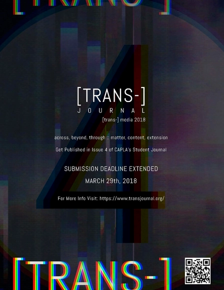 Call For Submissions: [TRANS-] media  - Featured Image