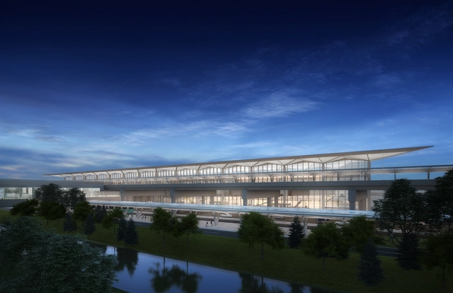 Grimshaw lidera projeto para do novo terminal do Aeroporto Internacional de Nova Jersey - Imagem de Destaque