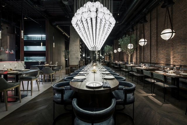 CATCH 海鲜餐厅，金属与灯光的协奏 / YoDezeen studio - 室内设计