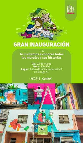 Colectivo Tomate presenta: Ciudad Mural Villahermosa - Imagen Principal