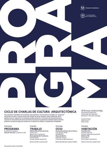 Ciclo de charlas de Cultura Arquitectónica USS | Otoño 2018 - Imagen Principal