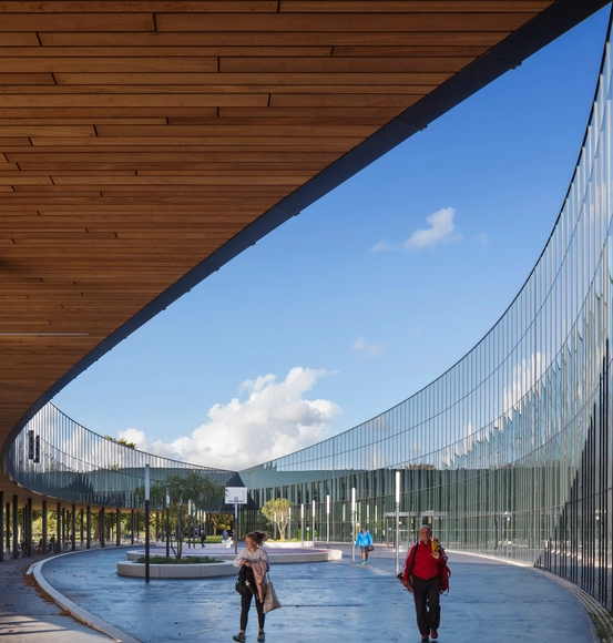Sportcampus Zuiderpark / FaulknerBrowns Architects - Recreation & Training, Facade, Fence, Arch