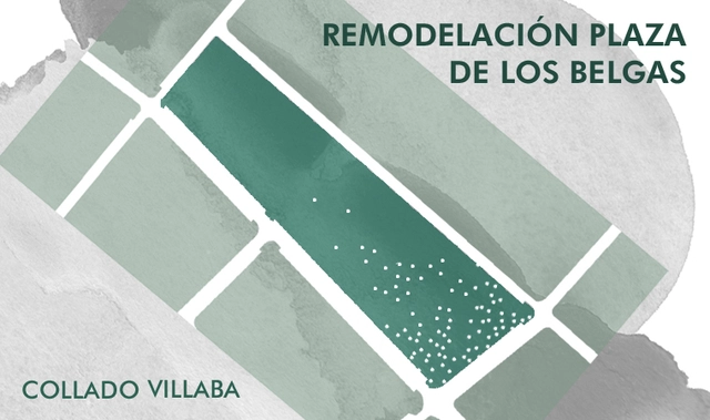 Abren concurso para remodelar la Plaza de los Belgas de Collado Villalba en Madrid, España - Imagen Principal