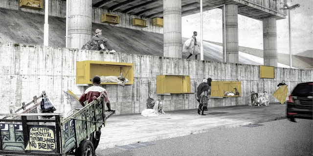 Estudantes propõem abrigos individuais portáteis para moradores de rua em concurso - Imagem de Destaque