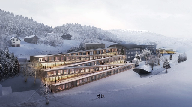 BIG presenta imágenes del Hotel Zig-Zag Ski en Suiza - Imagen Principal