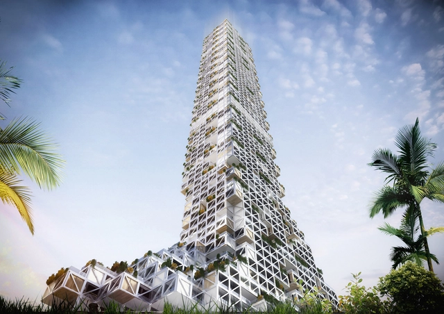 Propuesta de torre de usos mixtos en Dubai desafía densidad urbana - Imagen Principal