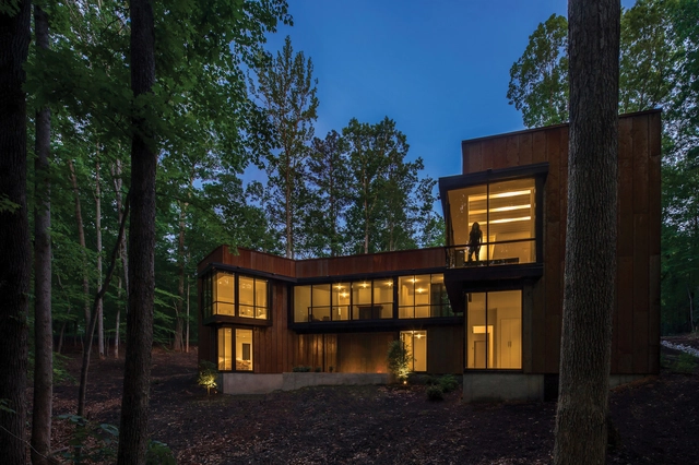 Piedmont Retreat / Tonic Design - Exterior Photography, Houses, Facade, Door, Forest