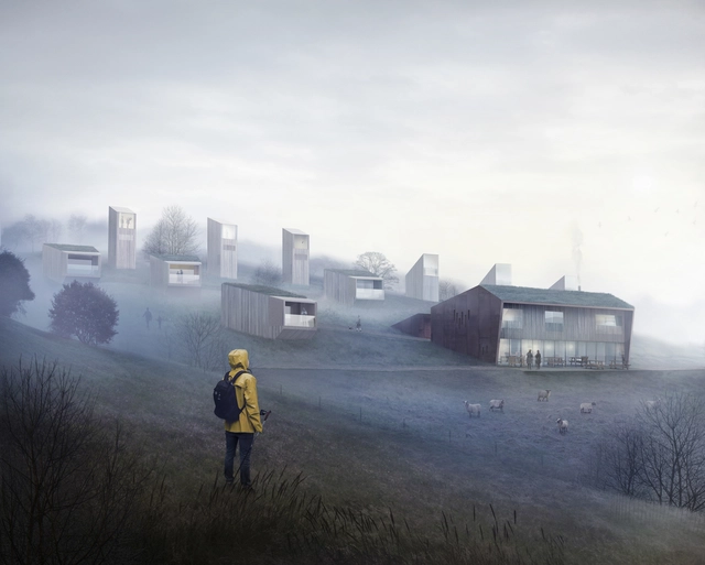 New Hotel From Reiulf Ramstad Arkitekter Nestles Gently Into the French Hillside - Landscape