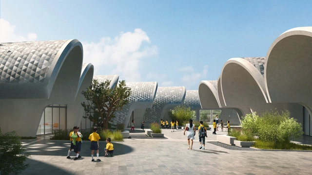 Zaha Hadid Architects diseña escuela primaria para 120 estudiantes en zona rural de China - Escuelas