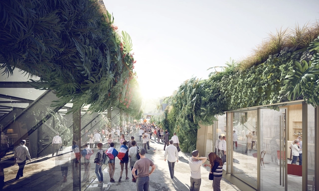 SCAU Architectes propõe "estádio verde" em Paris - Imagem de Destaque