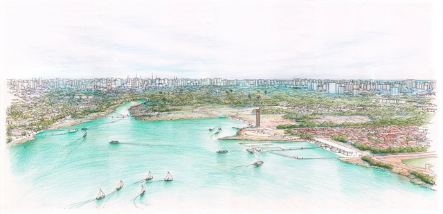 Conheça a proposta vencedora no Concurso Nacional de Ideias Parque do Cocó, de Base Urbana e COTA760 - Costa, Urbano
