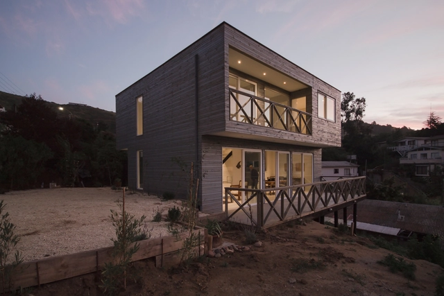 Casa Zapallar / PAARQ Arquitectos - Interiores Residenciales, Fachada, Puerta