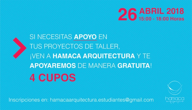 Hamaca Arquitectura abre ayudantías gratuitas a estudiantes de Arquitectura - Imagen Principal