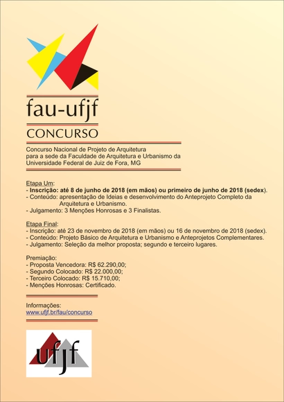 Concurso de projeto para a construção da sede da FAU/UFJF - Imagem de Destaque
