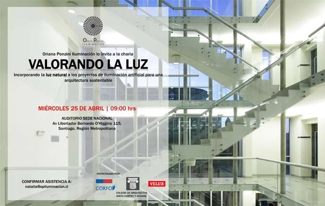 Conferencia: 'Valorando la luz' sobre luz natural a los proyectos de iluminación artificial - Imagen Principal